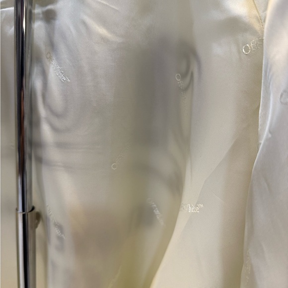 Off-White Italic linen Varsity Jacket - 52 - Brand New - Picture 8 of 14